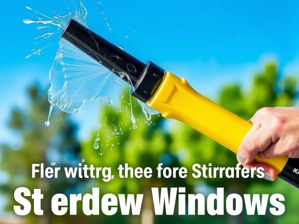 Jak myć okna karcherem żeby nie było smug?